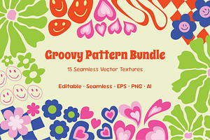 Groovy Seamless Pattern – Vector Set