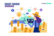 Smart Farmer Illustration, a Person Illustration by Foxyard studio (Thumbnail 5 of 6)