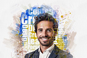 Typography Portrait Artistic Effect, an Action Add-On by MRI STUDIO (Thumbnail 22 of 28)