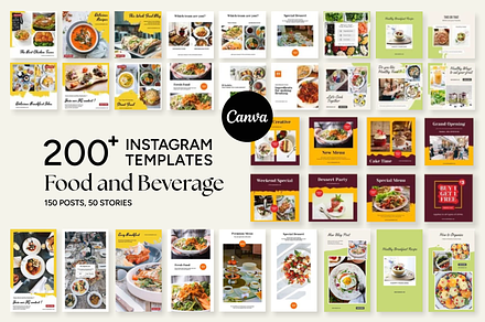 Food and Beverage Canva Templates