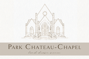 Park Chateau Chapel Venue, an Illustration by Blushed Design by Katrina