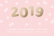 Helium, A Balloon Letter Font, a Font by Leslie Ray (Thumbnail 2 of 7)