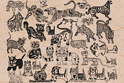 Tiger Procreate Stamps., a Brush Add-On by TheWhiteCatLab (Thumbnail 6 of 7)