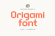ORIGAMI Font + Elements, a Sans Serif Font by Hanko Goods (Thumbnail 6 of 9)