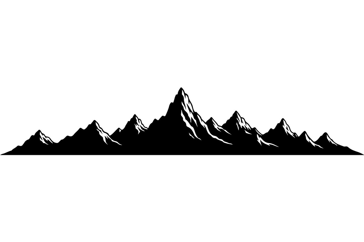 Mountain Skyline Silhouette, an Object Graphic by Designer_Momina (Photo 14 of 20)