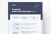 Standard Operating Procedure (SOP), a Brochure Template by Niofix (Thumbnail 1 of 7)