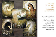 Fantasy Horses On A Flower Meadow, an Animal Illustration by The Dutch Lady Designs (Thumbnail 7 of 7)