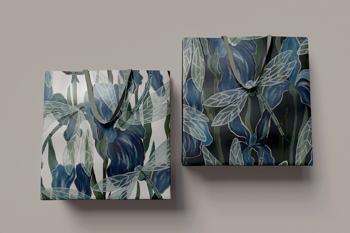 Pattern IRIS, an Illustration by PASHKOVA (Photo 11 of 17)