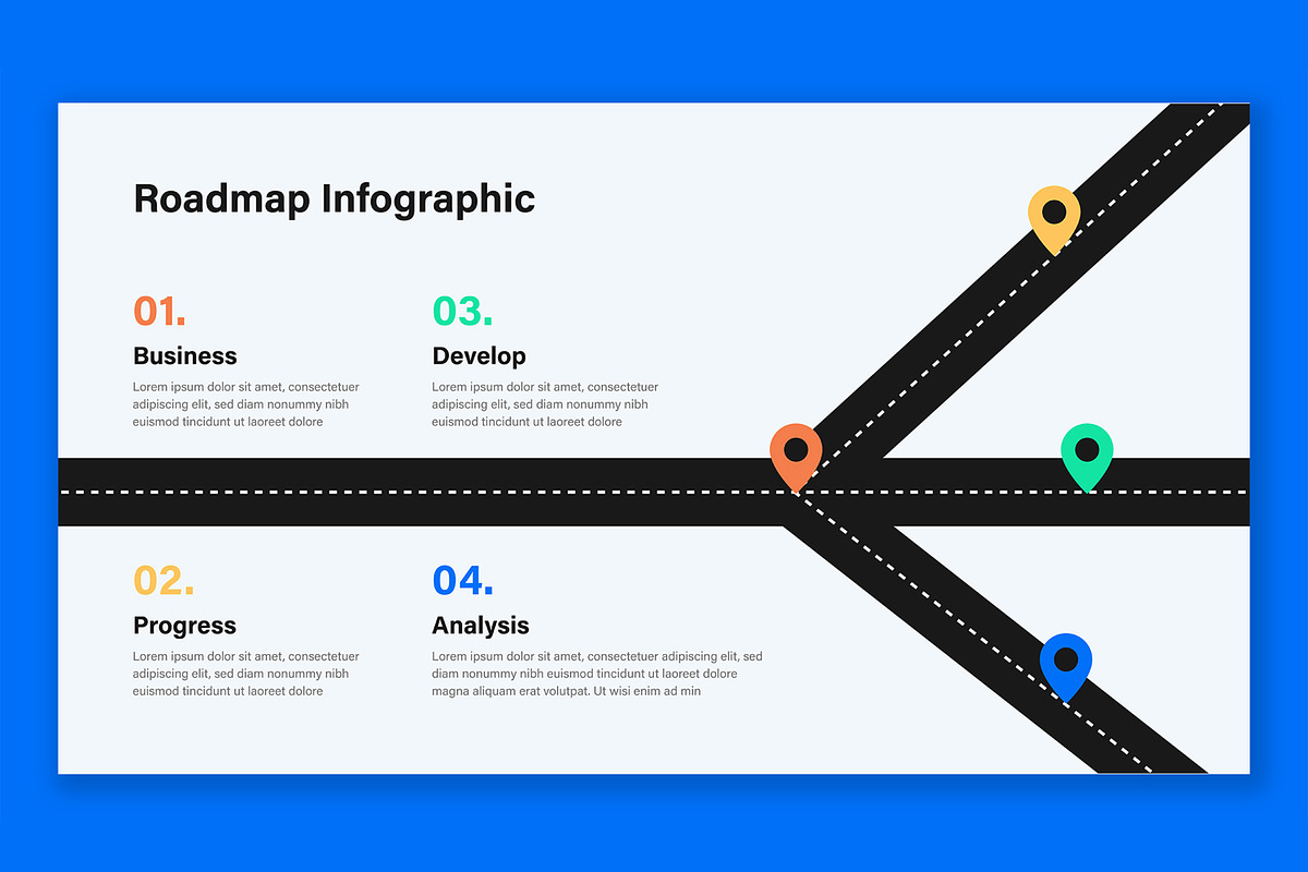 Modern Roadmap Infographic, a Presentation Template by ContestDesign (Photo 2 of 5)