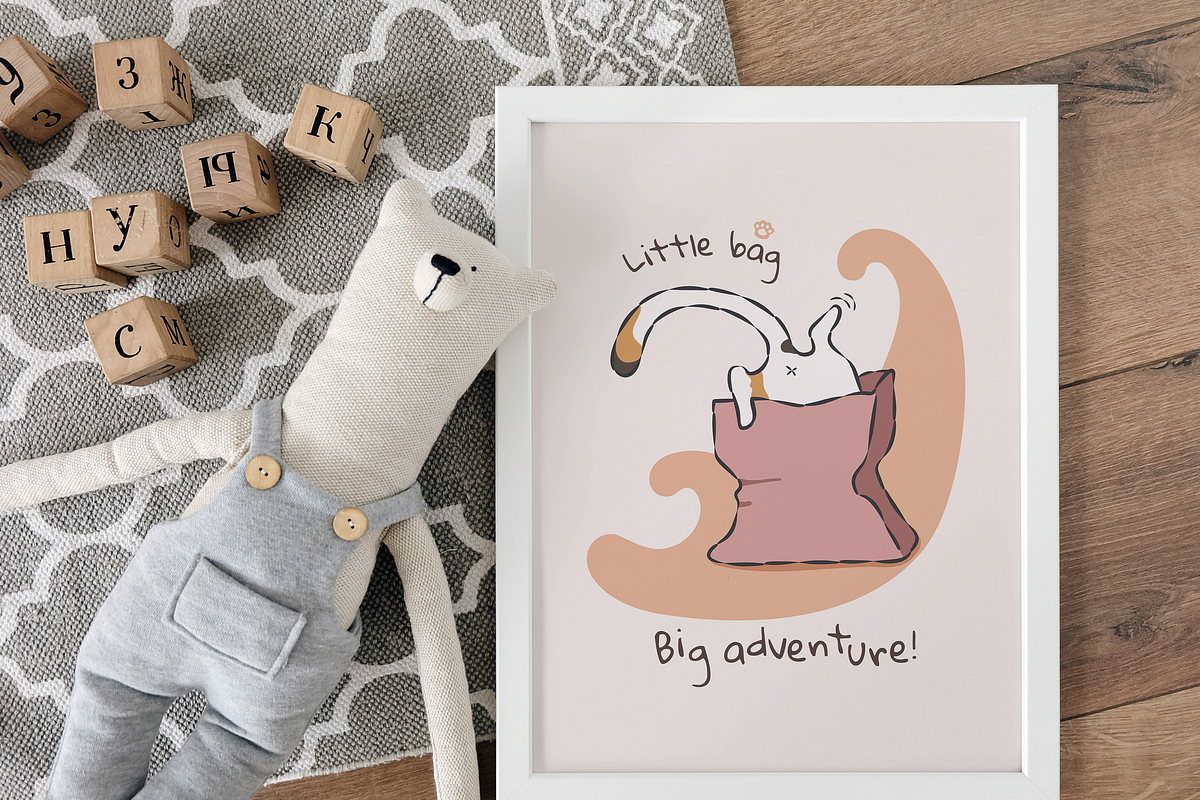 Sassy Whiskers – Cute Cat Vector Set, an Animal Illustration by feverfew.an (Photo 9 of 11)