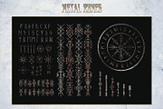 Nordic metal runes, a Pattern Graphic by Gudiny (Thumbnail 3 of 8)