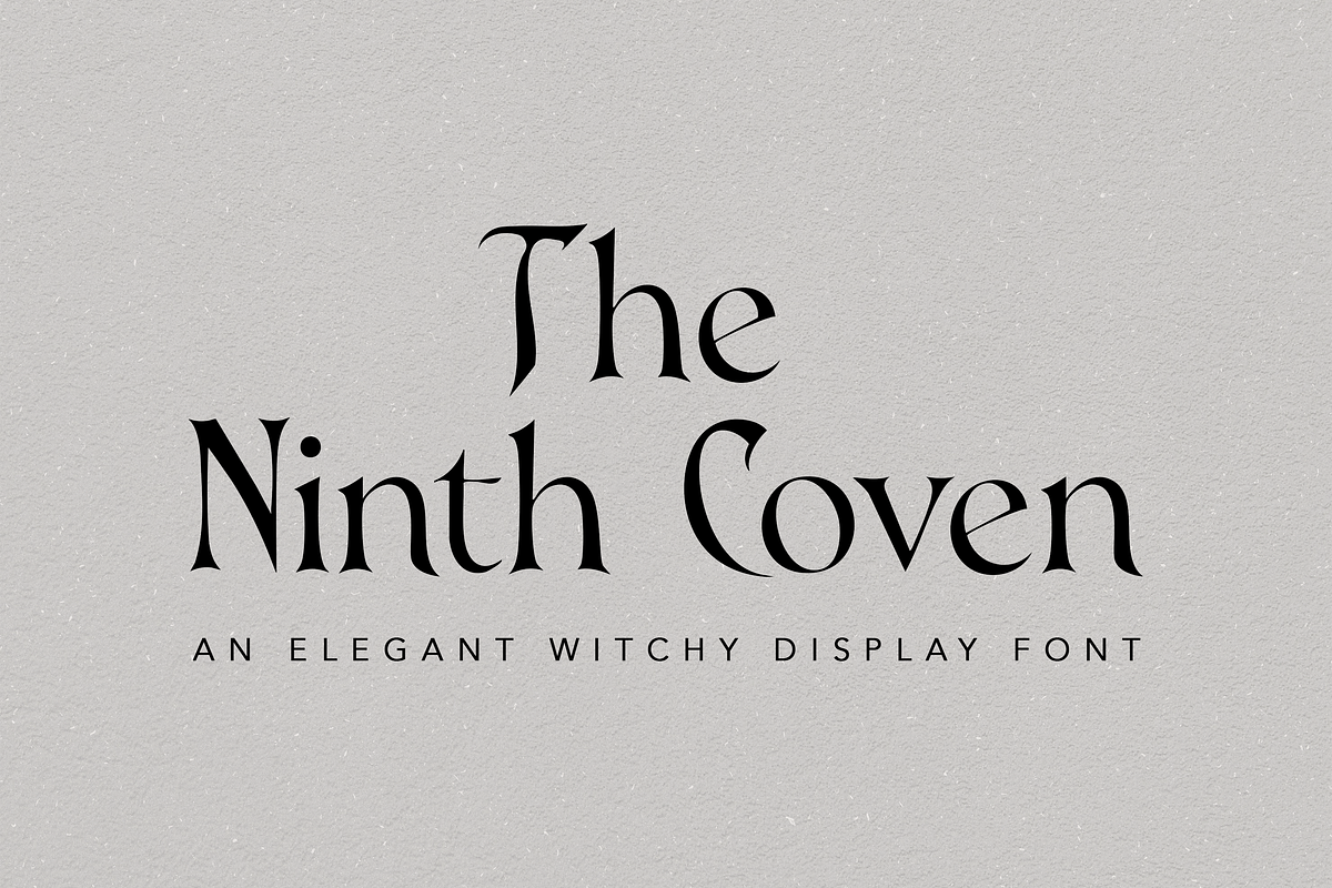 The Ninth Coven - Witchy Gothic Font, a Serif Font by gafaroff studio (Photo 7 of 8)