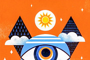 Surreal Cosmic Eye Illustration Pack, a Decorative Illustration by StockVerse Creative (Thumbnail 2 of 4)