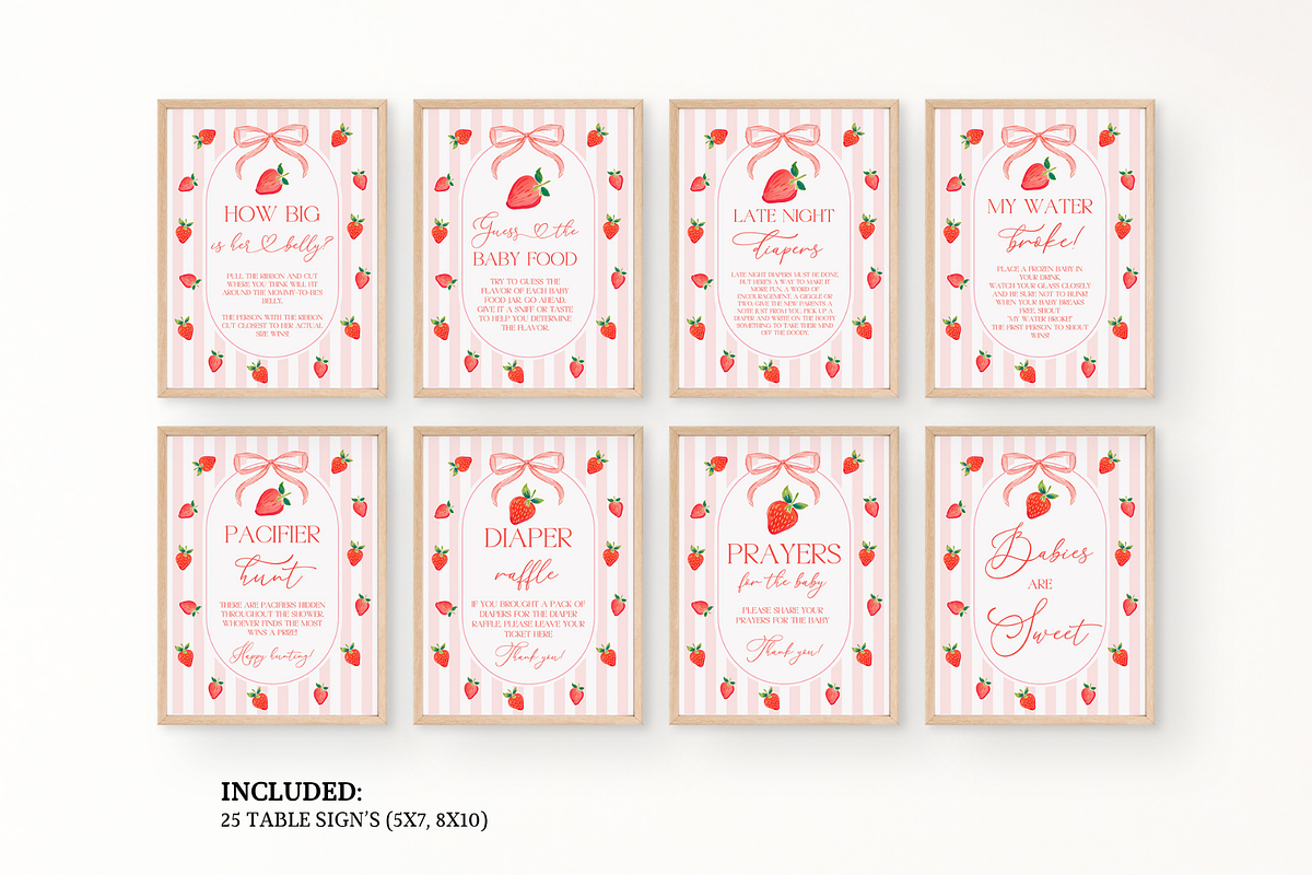 Girl Berry First Shower Games, a Templates & Theme by Digital_Mind (Photo 3 of 6)