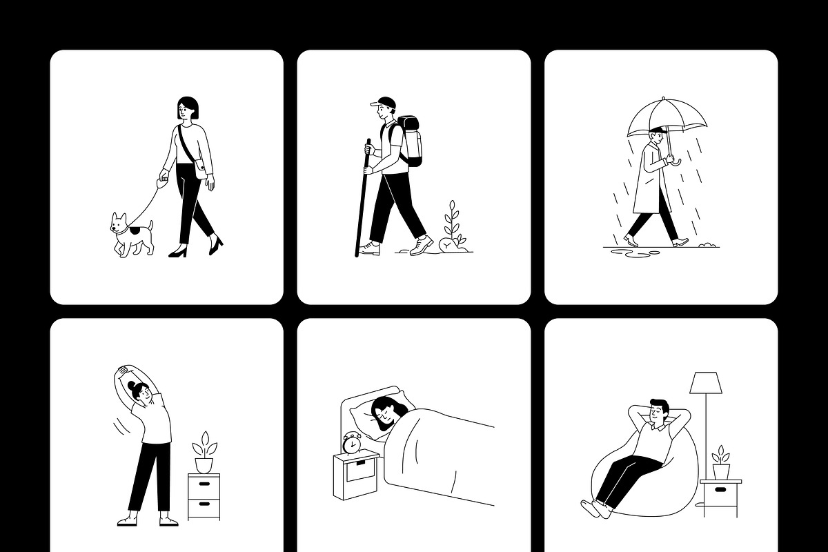 50 People Line Illustrations, a Person Illustration by Brickclay (Photo 9 of 11)