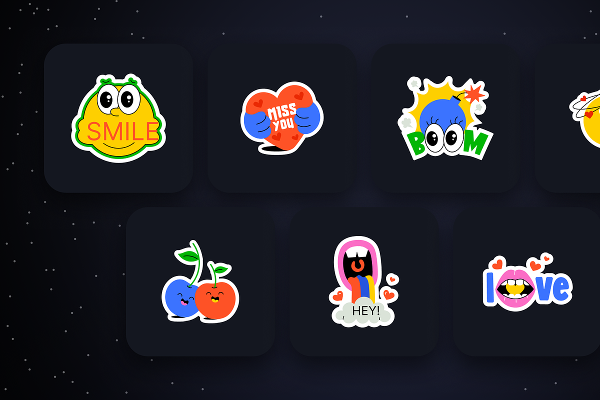 Cartoon Sticker Designs, an Emoji Icon by Prosymbols (Photo 9 of 15)
