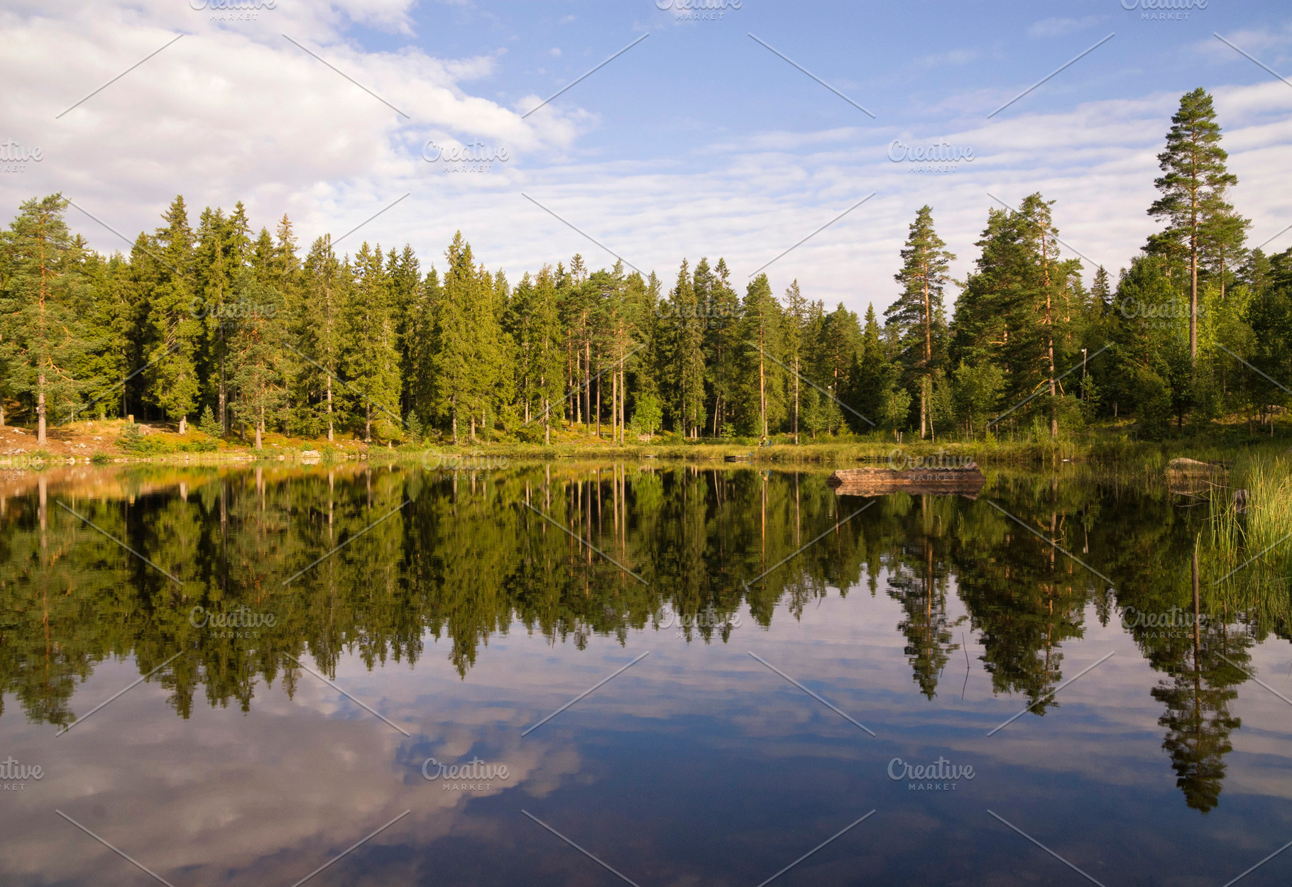 View over a lake near the Swedish village Annaboda, a Nature Photo by John Stuij Photography