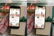 Christmas Phone Mockup Striped Gift, a Product Mockup by TatiMockup (Thumbnail 3 of 5)