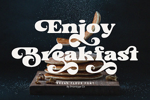 Bread Flour - Bold Retro Serif Font