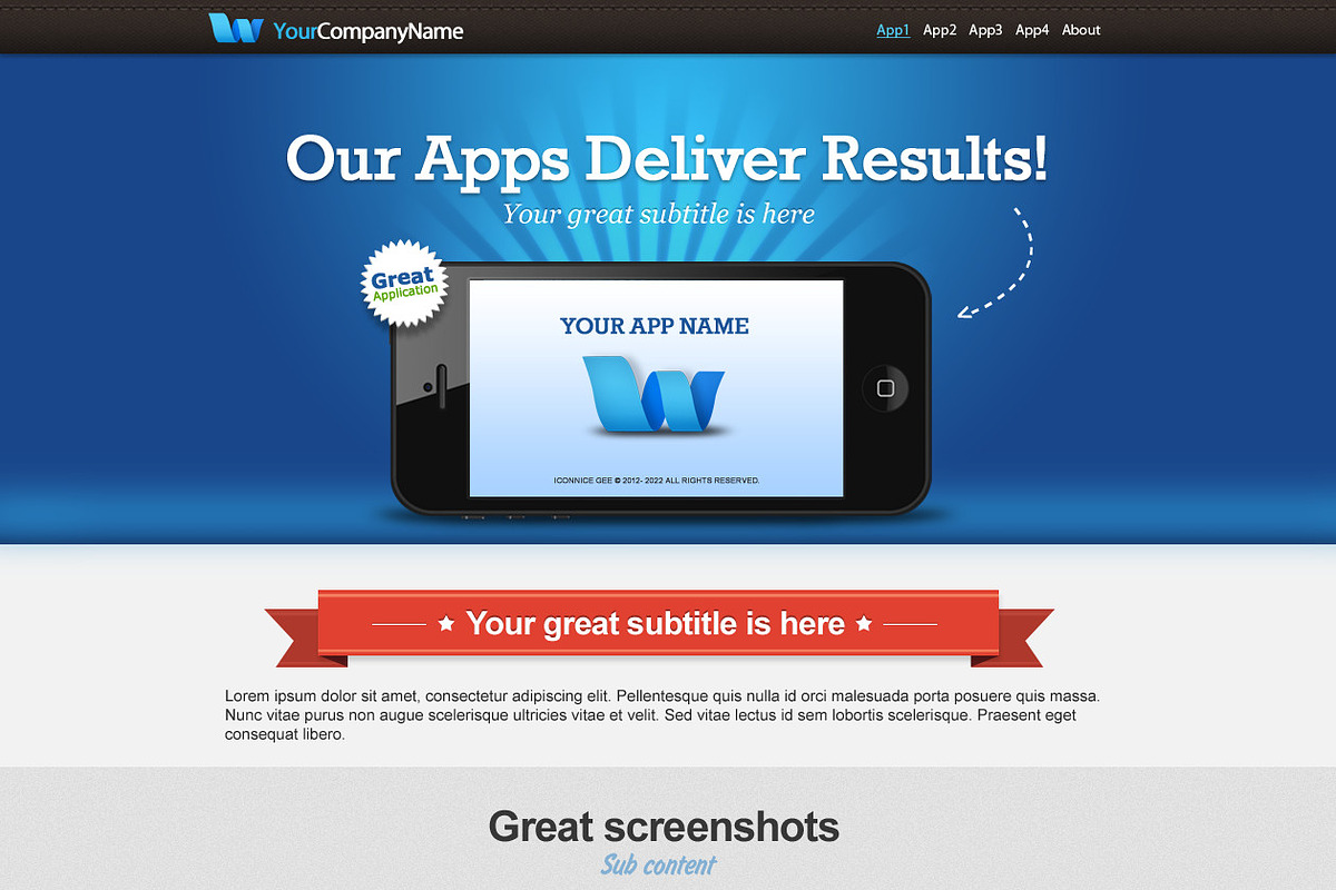 concise deliver results apps collect, an App Template by iconnice (Photo 2 of 5)