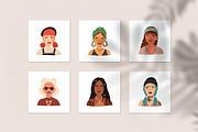 Modern women portraits set, a Person Illustration by Good Studio (Thumbnail 6 of 6)