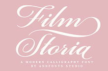 Film Storia, Calligraphy Font
