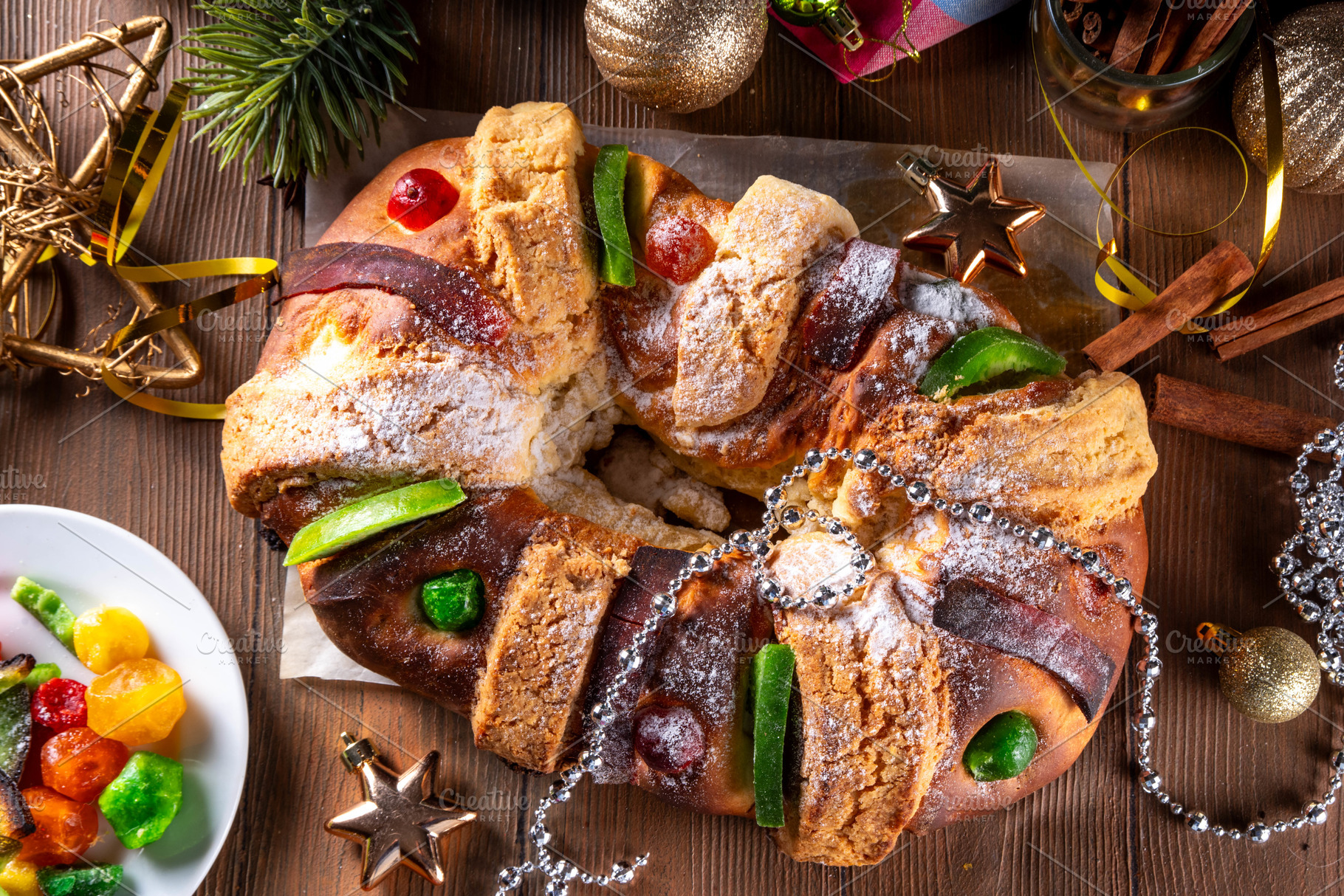 Traditional Christmas Mexican Rosca de Reyes, a Food & Drink Photo by Rimma
