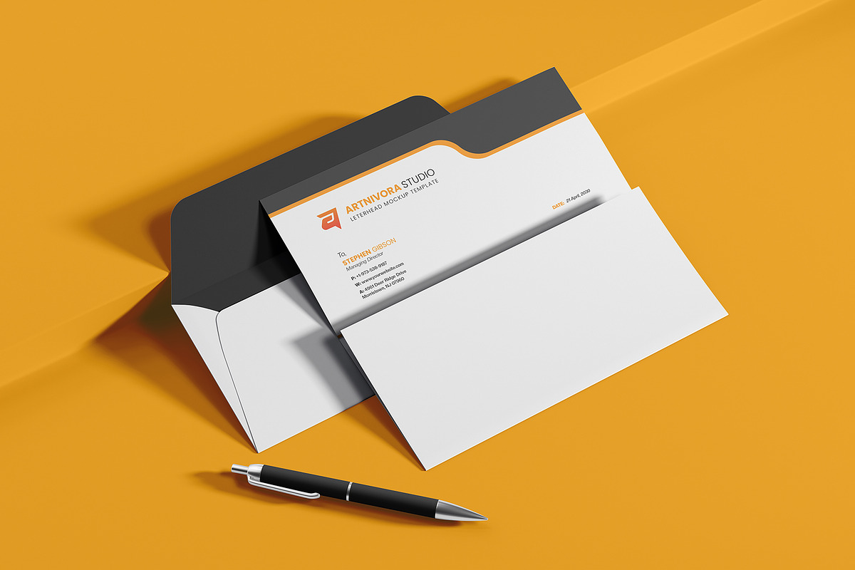 Letterhead Mockup Sets, an Advertising Mockup by Artnivora.Std (Photo 4 of 4)
