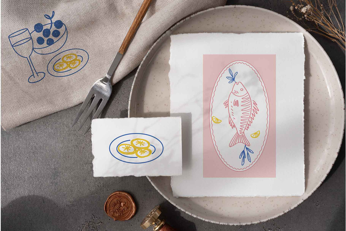 Mediterranean Amalfi Style Poster, an Illustration by Imaginary Party (Photo 3 of 9)