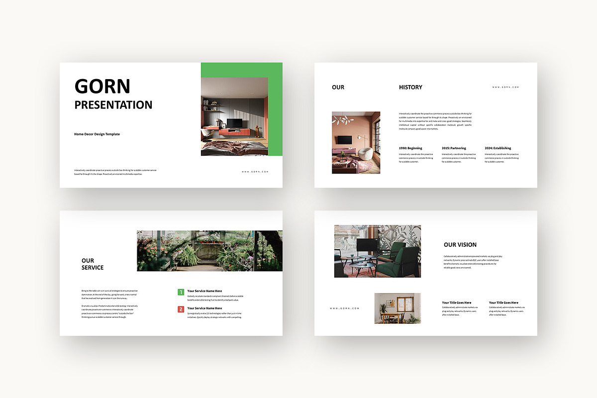 Gorn : Interior Decor Google Slides, a Presentation Template by Punkl Camp (Photo 2 of 16)