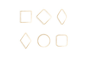 Elegant watercolor frames in various, an Illustration by okskukuruza