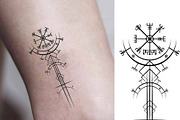 Vegvisir Viking Compass Nordic Runic, an Object Graphic by GraphicRedStudio (Thumbnail 7 of 7)