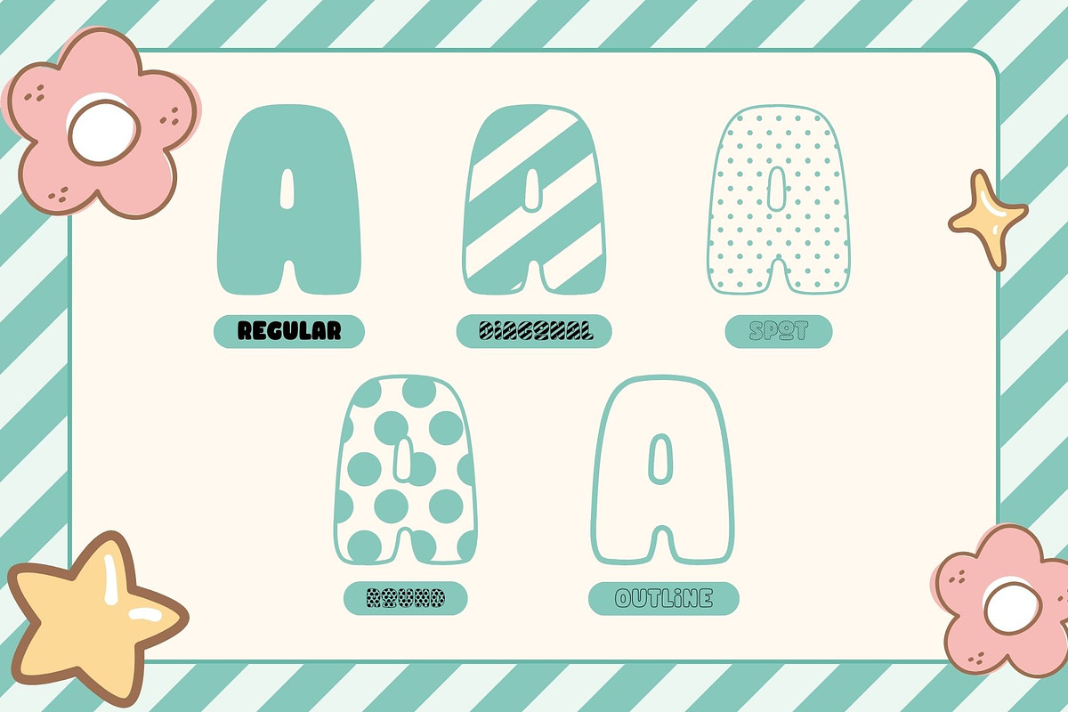 Fox Mint 5 Fonts Style, a Symbol Font by Fox7 By Rattana (Photo 2 of 11)