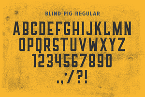 Blind Pig Display Font