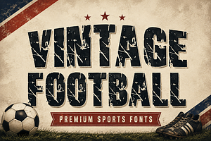 Vintage Football - Retro Sports Font