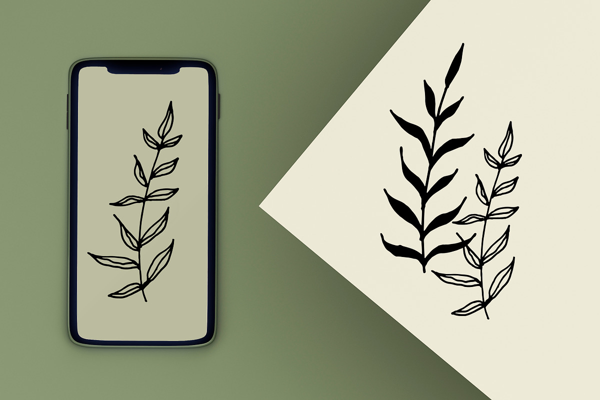 Hand drawn doodle wildflowers, a Decorative Illustration by Graphic Soul (Photo 5 of 5)