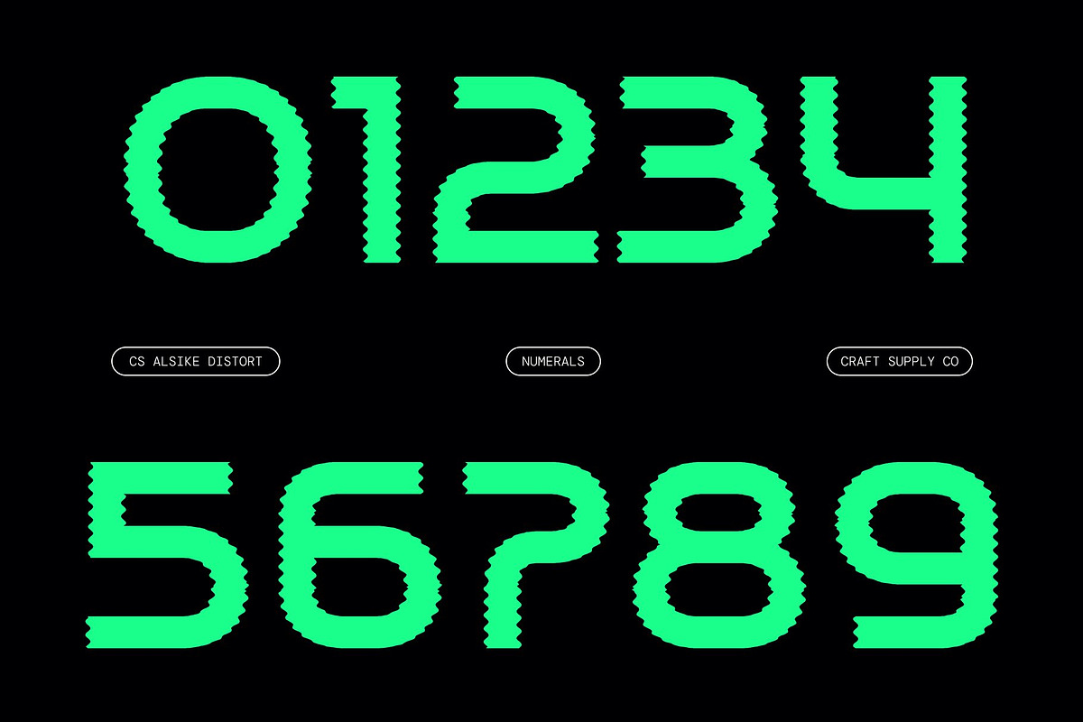 CS Alsike Distort, a Sans Serif Font by Craft Supply Co. (Photo 4 of 8)
