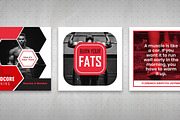 Fitness & Gym Social Media Pack, a Social Media Template by ZAAS (Thumbnail 6 of 6)
