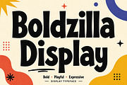 Boldzilla Display, a Slab Serif Font by Wow Magic (Thumbnail 1 of 5)