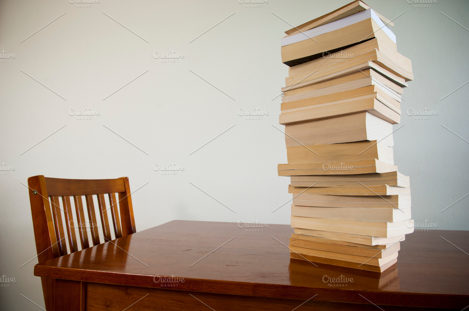 Stack of Books on Table, a School & Education Photo by THP Creative