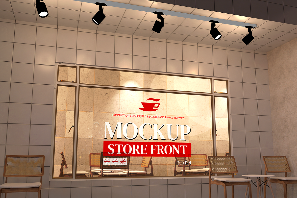 Store Front Mockup, an Advertising Mockup by Permadi Creative (Photo 2 of 3)