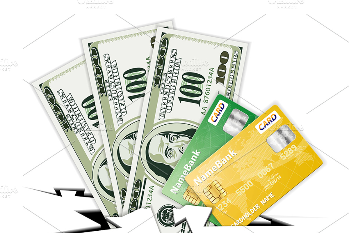 Money, Paper currency, Credit Cards, a Finance Illustration by TAlex (Photo 5 of 6)