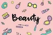 Beauty doodles pattern, a Pattern Graphic by Margarita I (Thumbnail 3 of 5)
