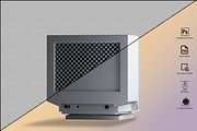 Generic CRT Monitor Mockup, a Mockup by GraphicVil (Thumbnail 10 of 23)