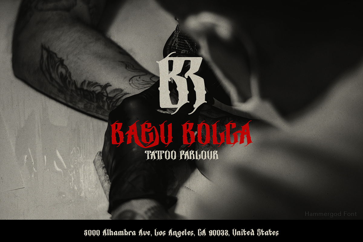 Hammergod Blackletter, a Blackletter Font by TypeClassHeroes (Photo 16 of 16)
