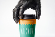 Gorilla Character Mockup Set, a Merchandise Mockup by dpi (Thumbnail 4 of 9)