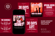 Music Concert Instagram Post - Figma, a Social Media Template by graphicook (Thumbnail 1 of 3)
