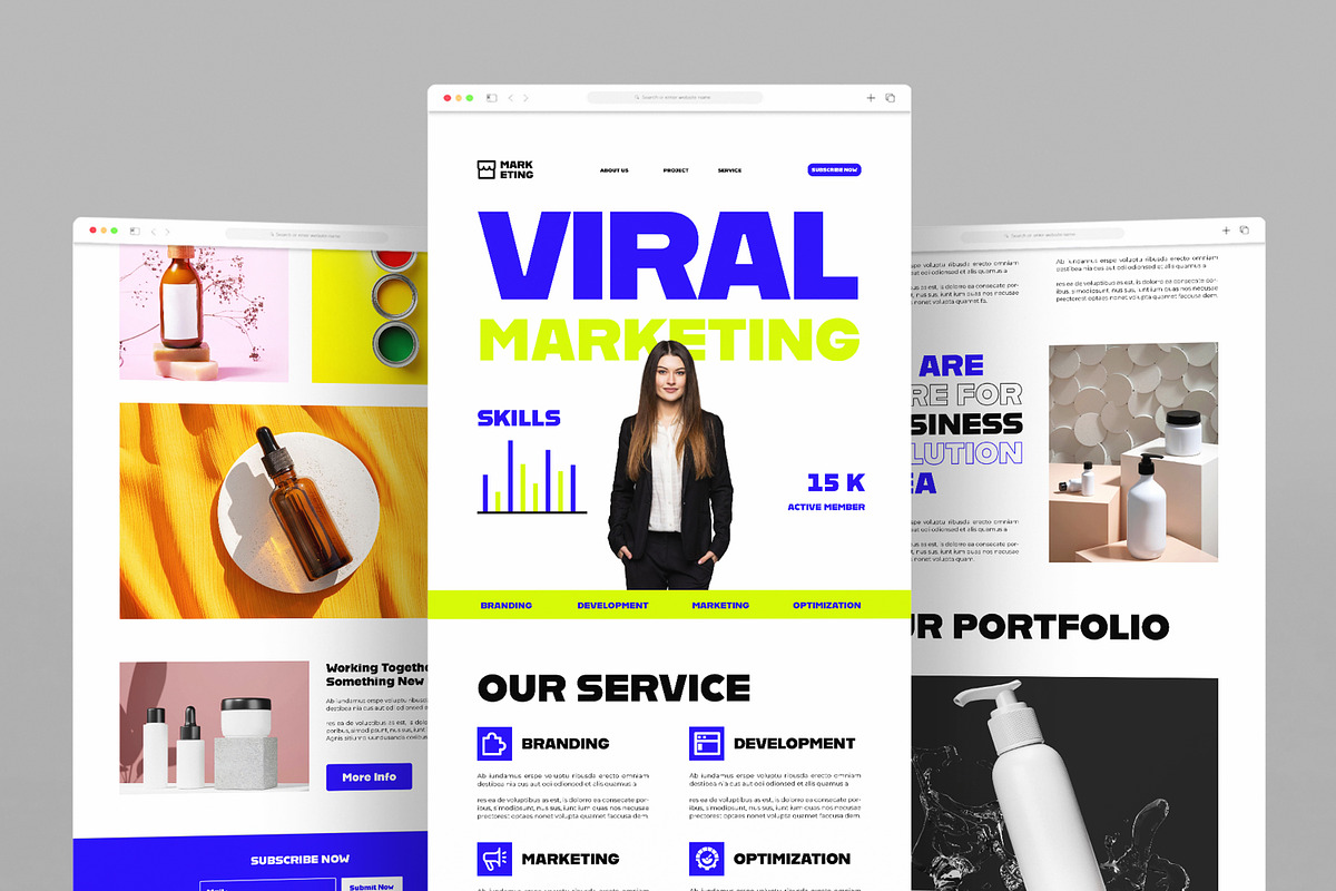 Marketing Agency Landing Page, a Landing Page Template by ContestDesign (Photo 1 of 7)