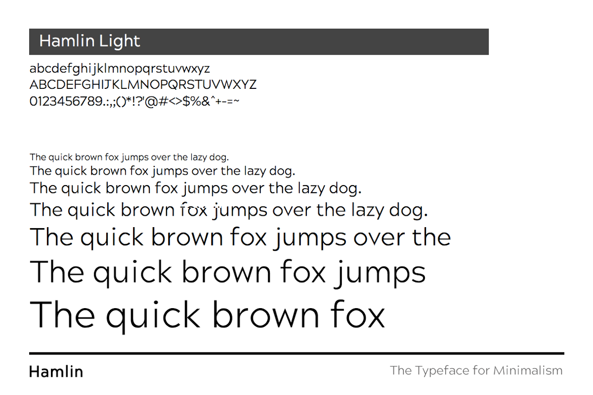 HAMLIN - Minimalist Font Family, a Sans Serif Font by Designova® (Photo 8 of 9)