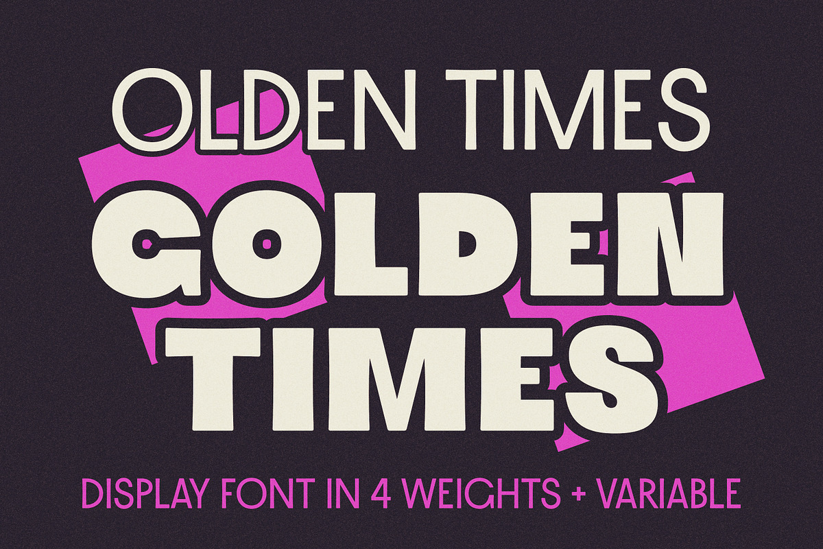 Olden Times Golden Times - Font, a Sans Serif Font by Suolahti Type (Photo 1 of 8)